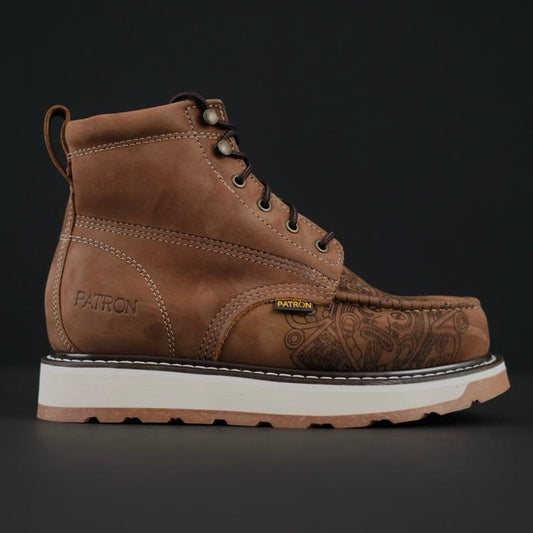 Men’s Crazy Brown Work Boots - Moc Toe