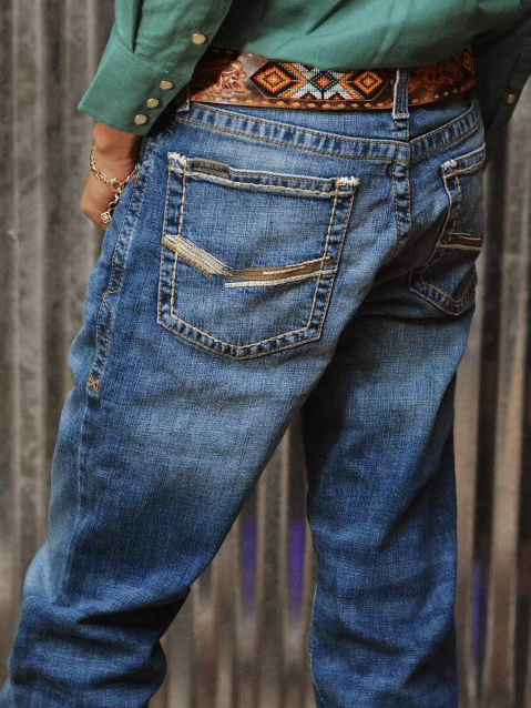 Vintage Classic Straight Jeans – Dark Wash