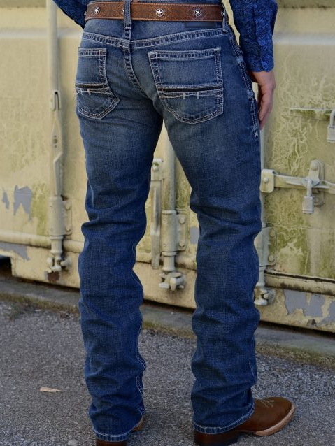 Men’s Rocker Stretch Straight Jeans – Deep Indigo