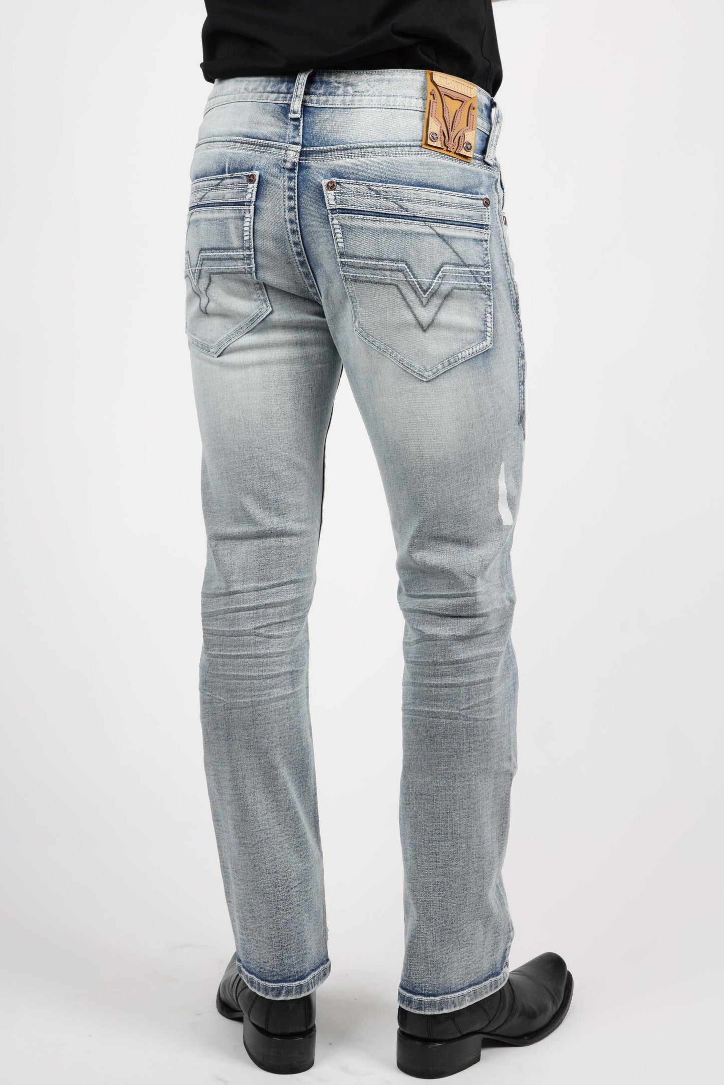 Men's Light Blue Boot Cut Jeans
