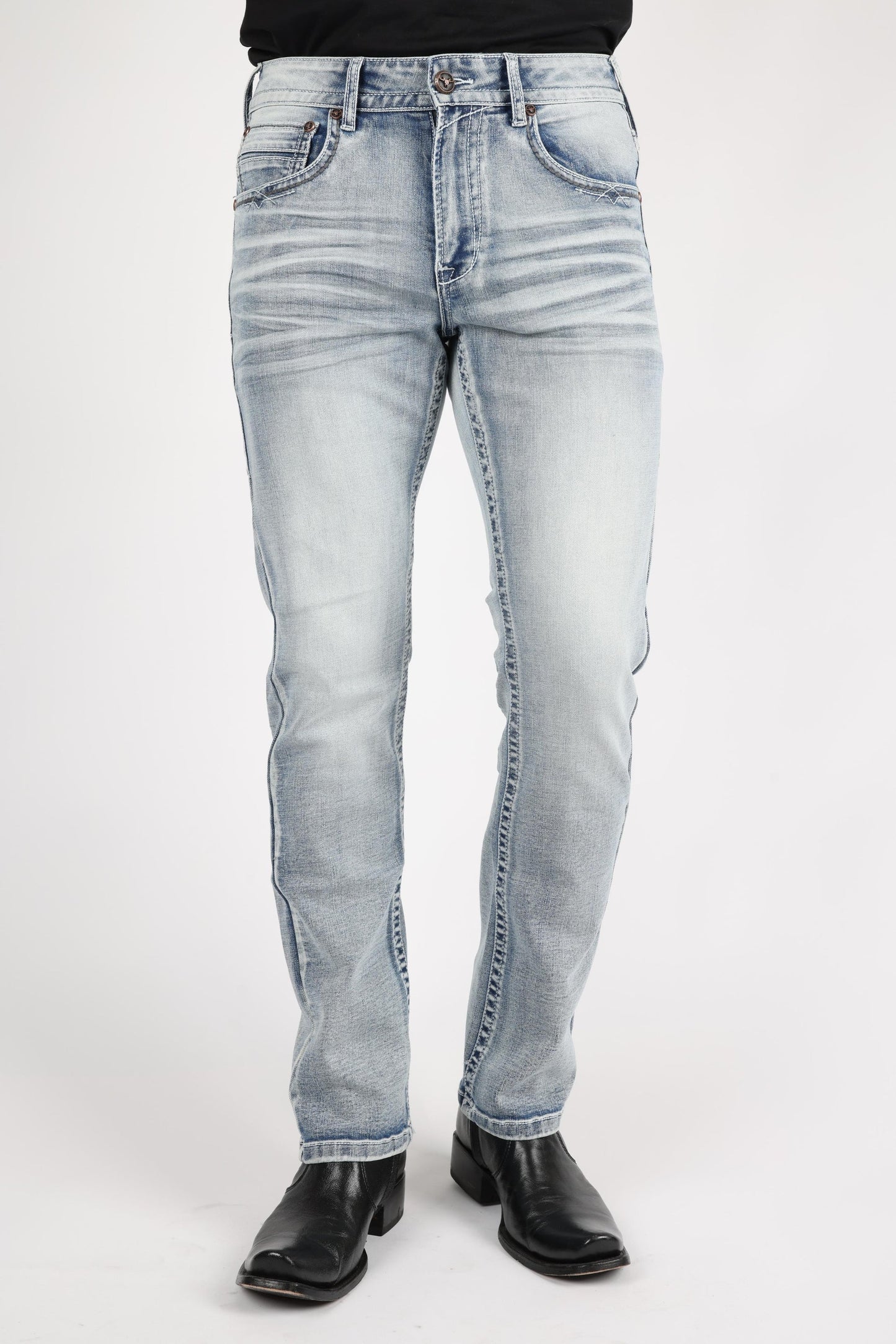 Men's Light Blue Boot Cut Jeans