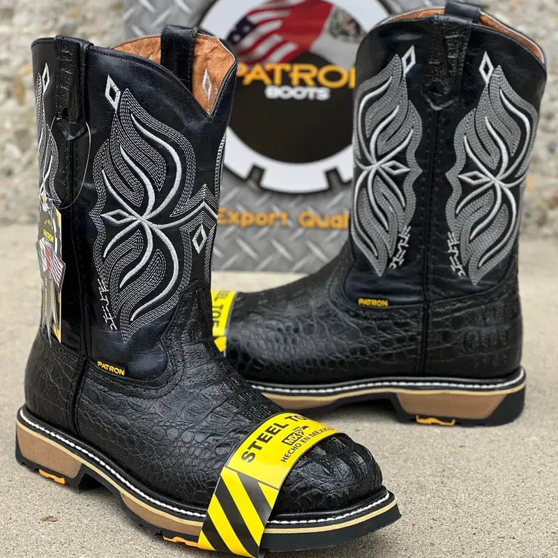 Nuca Negro Steel Toe Work Boots