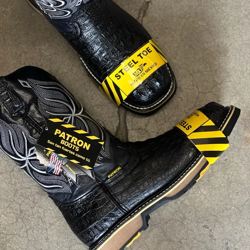 Nuca Negro Steel Toe Work Boots